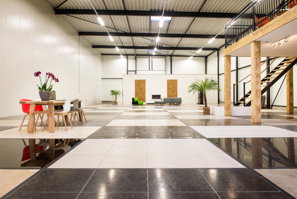 Showroom Van den Heuvel & Van Duuren Natuursteen en Keramiek