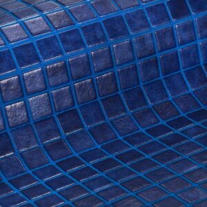 25mm donkerblauw glasmozaiek met antislip laag voor uw zwembad